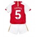 Günstige Arsenal Thomas Partey #5 Babykleidung Heim Fussballtrikot Kinder 2023-24 Kurzarm (+ kurze hosen)